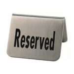 Tafelbordje "Reserved", 2 stuks