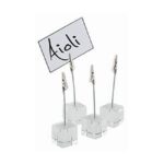 Kaarthouder 4-delig, transparant acryl