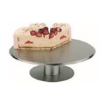 Taart serveerplateau "Inox", Ø31 cm, draaibaar