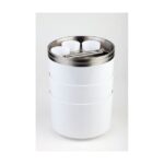 Flessenkoeler, met opener en bakje, wit, Ø23cm