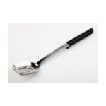 Serveerlepel met sleuven en zwart handvat, L37,5 cm