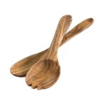 Saladebestek 2-delige set Olijfhout