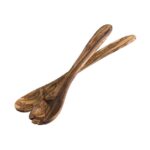 Saladebestek 2-delige set Olijfhout