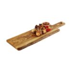 Houten serveerplateau "Olive", 44x20 cm, met greep