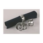 Servetringen RVS, set 4 stuks, Ø4,7 cm