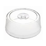 Vershouddeksel transparant en chromen greep, Ø33 cm
