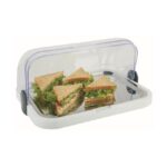 Koelbare buffetvitrine 4-delig, wit