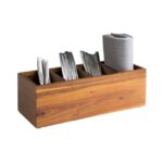 Houten tafelbox -WOODY- 36 x 14 x 12,5 cm