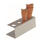Ijswafelstandaard RVS, 9,5 x 27,5 cm