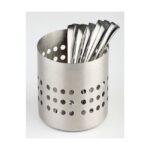 Bestekhouder RVS, Ø10 cm