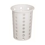 Bestekkoker kunststof, wit, Ø9,7 cm