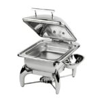 Chafing Dish "Globe", 2/3GN, 44x41xH34 cm, met glasdeksel