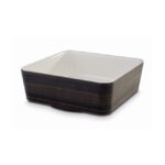 Schaal "Universal", 20x20 cm, bruin/creme