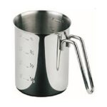 RVS Maatbeker, Ø10cm, inhoud 1 liter