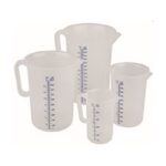 Kunststof maatbeker, Ø9,5cm, inhoud 0,5 liter