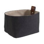 Broodmand synthetisch zwart/beige