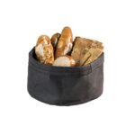 Kraftpapier broodmandje "Paperbag", Ø30 x H22 cm, zwart