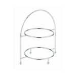 Serveerstandaard t.b.v. 3 borden max. Ø27 cm, chroomkleur