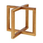 Buffetstandaard "Wood", 20x20xH17,5 cm, licht hout