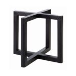 Buffetstandaard "Wood", 20x20xH17,5 cm, donker hout