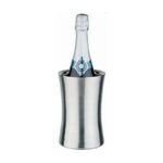 RVS Flessenkoeler, dubbelwandig, Ø12,5 x H19 cm
