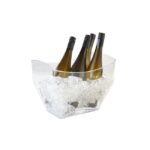 Wijn- en/of champagnekoeler, 32x21,5xH24,5 cm, transparant