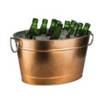 Flessenkoeler Tin koper-look 11 liter met kunststof inzet