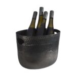 Wijnkoeler zwart metaal look 7 liter