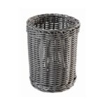 Bestekmandje "Economic", Ø12 x H15 cm, antraciet