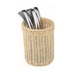 Bestekmandje, Ø12 x H15 cm, beige