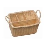 Buffetmand "Economic", Ø25,5xH8,5 cm, bruin