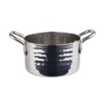Serveerpannetje gehamert metaal look 0,30 liter