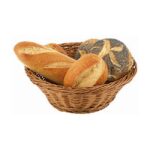 Buffetmand "Economic", ovaal, 23x17xH8 cm, bruin