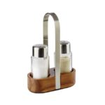 Peper & Zout menage "Wood", 11,5x5,5xH17 cm