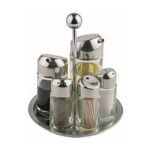 Draaibare menage set, 6-delig, Ø16 x H20 cm