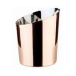 RVS Serveeremmertje "Snack Holder", Ø9,5 x H8,5/11,5 cm, kop