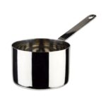 Mini sausserveerpannetje, Ø9 x H6 cm, RVS