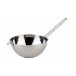 Bain-Marie kom RVS, Ø18xH9xL15 cm, inhoud 1,5 liter