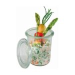 Weckglazenset met deksel, 12-delig, inhoud 0,16 liter