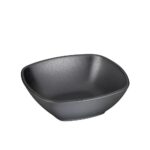 Schaal "Zen", 17,5x17,5xH7 cm, zwart