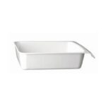 Schaal "Cascade", wit, 1/2 GN