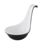 Amuselepel "Halftone", Ø5,5 x H7 cm, zwart/wit