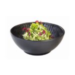 Schaal "Aiko", Ø20,5 x H8 cm, zwart