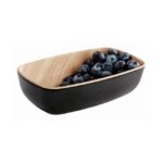 GN Schaal "Frida", 1/9GN, zwart en hout-look