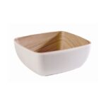 GN Schaal "Frida", 1/6GN, wit en hout-look