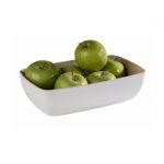 GN Schaal "Frida", 1/4GN, wit en hout-look