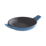 Serveerpannetje Cast Iron blauw rond 10 cm