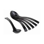 Serveerlepels, 6 stuks, zwart