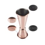 Borrelmaatje, Ø4xH11 cm, RVS met koperkleur