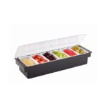 Ingrediëntencontainer 6-vaks, 50x16xH10 cm